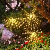 1pc; Solar Explosion Fireworks Lamp; 120LED; Suitable For Christmas Decoration; Courtyard Layout; And Atmosphere Night Light