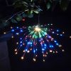 1pc; Solar Explosion Fireworks Lamp; 120LED; Suitable For Christmas Decoration; Courtyard Layout; And Atmosphere Night Light