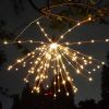 1pc; Solar Explosion Fireworks Lamp; 120LED; Suitable For Christmas Decoration; Courtyard Layout; And Atmosphere Night Light