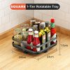 Turntable Lazy Susan Organizer Rotating Spice Storage Rack Organization for Kitchen Countertop Cabinet