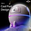 220ML Rechargeable Space Capsule Air Humidifier USB Ultrasonic Cool Mist Aromatherapy Water Diffuser With Led Light Astronaut