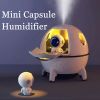 220ML Rechargeable Space Capsule Air Humidifier USB Ultrasonic Cool Mist Aromatherapy Water Diffuser With Led Light Astronaut