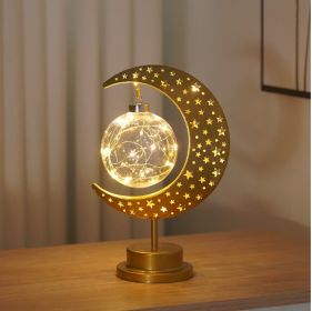 LED Modeling Lamp Creative Personality Iron Moon (Option: Full Sky Star Frame Ball)